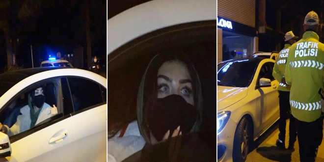 P 1 - بسيارة فاخرة وخرق لحظر التجوال ثلاث نساء سوريات يتجولون في ولاية تركية
