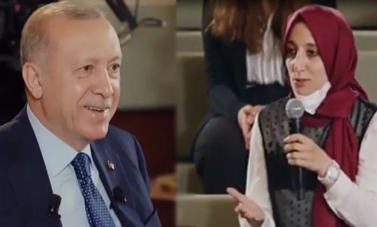 من شابة يضحك أردوغان - سؤال شخصي طريف من شابة تركية يضحك الرئيس أردوغان (فيديو)