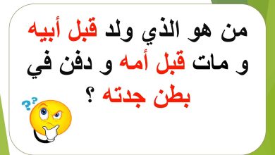 maxresdefault 9 390x220 - حل لغز من هو الذي ولد قبل ابيه ومات قبل امه ودفن في بطن جدته