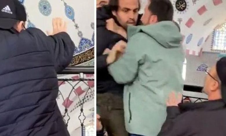 شاهد بالفيديو مواطن تركي يهاجم امام المسجد بعد خطبة الجمعة لسبب صادم ويتشاجر معه (فيديو) x480 780x470 - شاهد بالفيديو مواطن تركي يهاجم امام المسجد بعد خطبة الجمعة لسبب صادم ويتشاجر معه (فيديو)