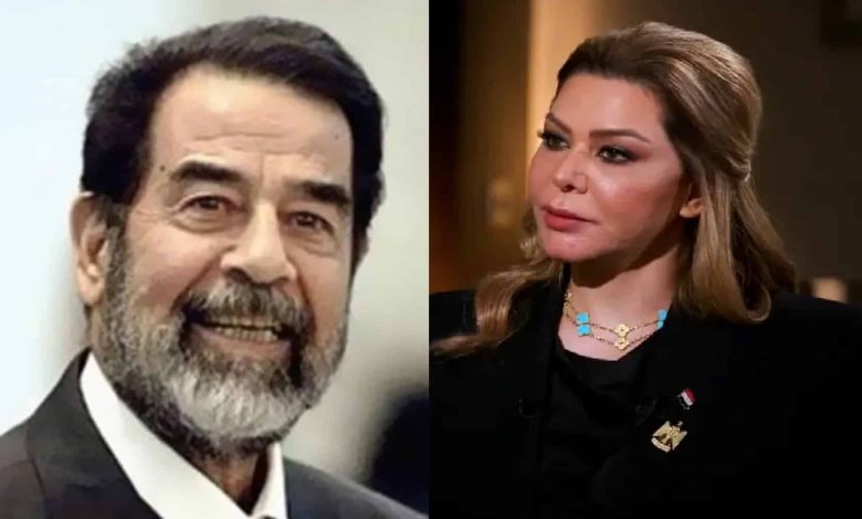 صدام حسين ووالدها 780x470 - رغد صدام حسين تكشف “مفاجأة” حول جثة والدها .. اليك التفاصيل