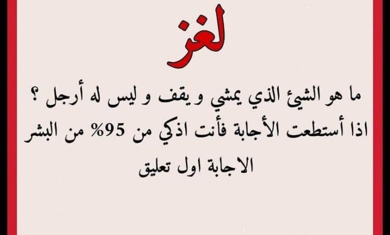367464273 107448302452983 2128078974523182222 n 780x470 - يمشي ويقف وليس له ارجل.. ما هو